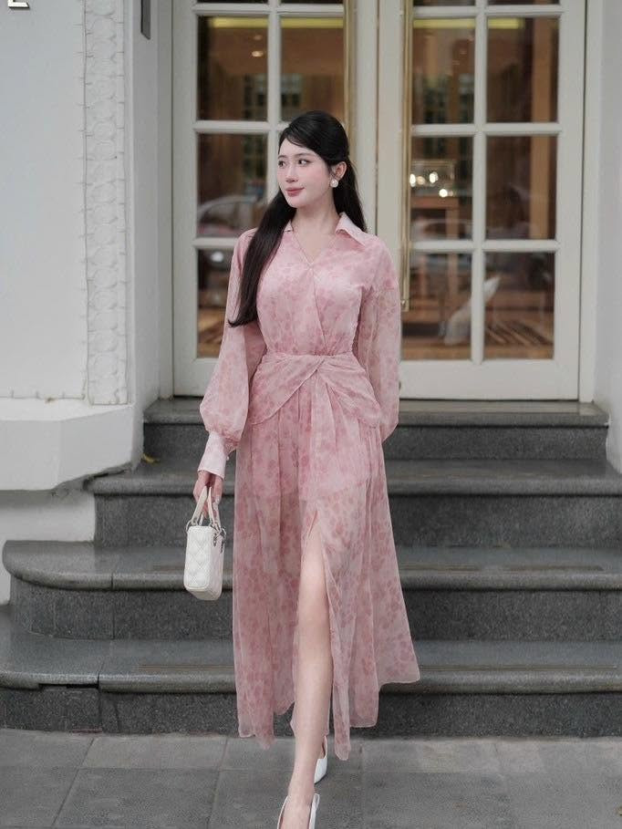 https://vayhoasim.vn/Đầm voan hồng nhẹ nhàng Size S - Mã HOSK041